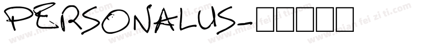 PERSONALUS字体转换