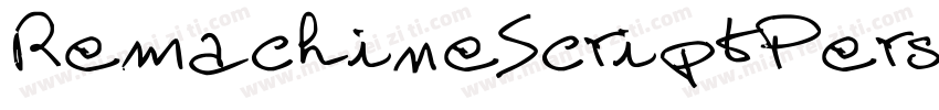 RemachineScriptPerso字体转换