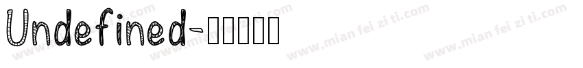 Undefined字体转换