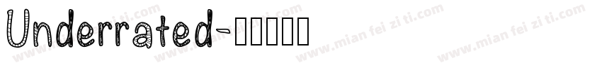 Underrated字体转换