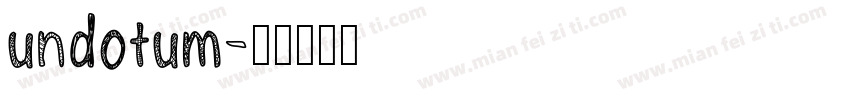 undotum字体转换
