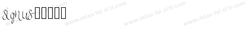 signus字体转换