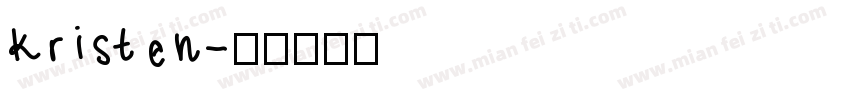 kristen字体转换