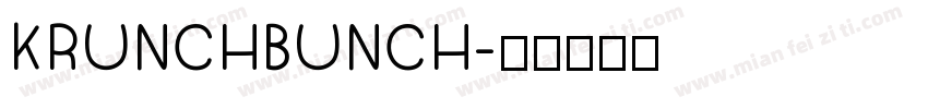 KRUNCHBUNCH字体转换
