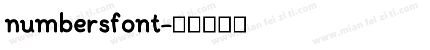 numbersfont字体转换