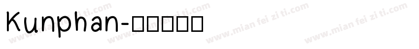 Kunphan字体转换