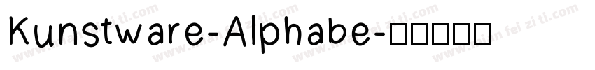 Kunstware-Alphabe字体转换