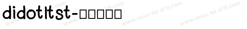 didotltst字体转换