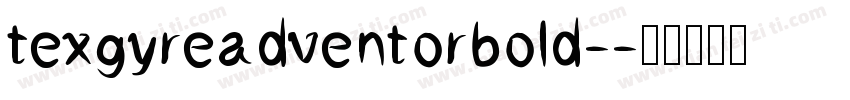 texgyreadventorbold-字体转换