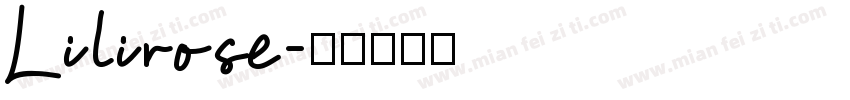Lilirose字体转换