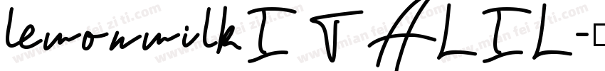 lemonmilkITALIL字体转换