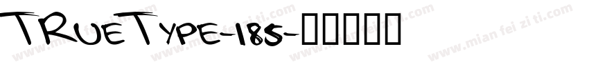 TRueType-185字体转换