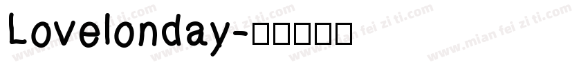 Lovelonday字体转换