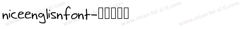 niceenglisnfont字体转换