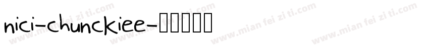 nici-chunckiee字体转换