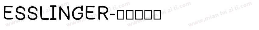 ESSLINGER字体转换