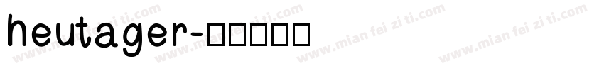 heutager字体转换