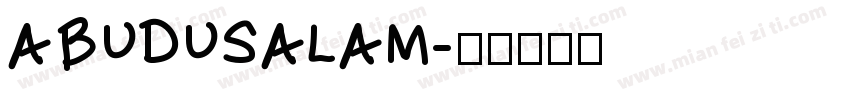 ABUDUSALAM字体转换