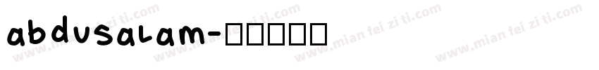 abdusalam字体转换