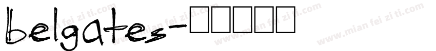 belgates字体转换