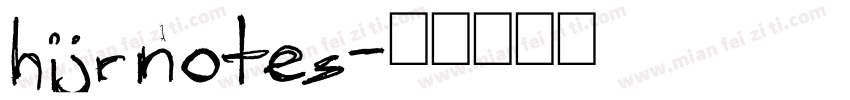 hijrnotes字体转换