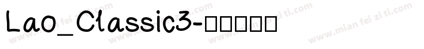 Lao_Classic3字体转换