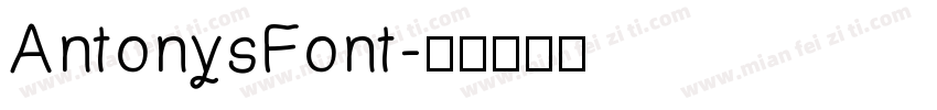 AntonysFont字体转换