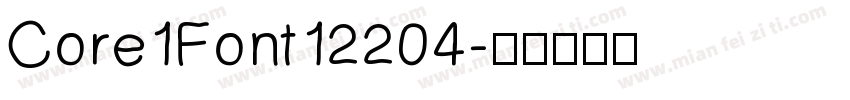 Core1Font12204字体转换