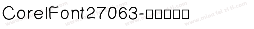 CorelFont27063字体转换