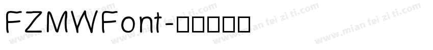 FZMWFont字体转换