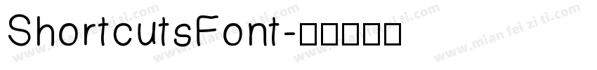ShortcutsFont字体转换