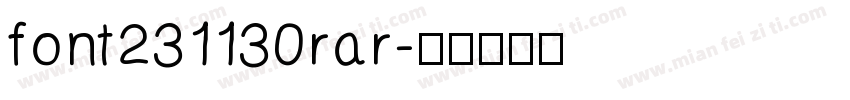 font231130rar字体转换