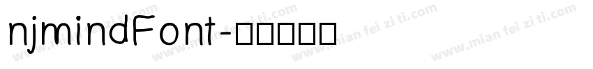 njmindFont字体转换