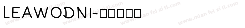 LEAWODNI字体转换