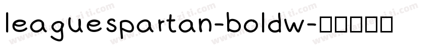 leaguespartan-boldw字体转换