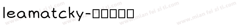 leamatcky字体转换