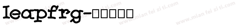 leapfrg字体转换