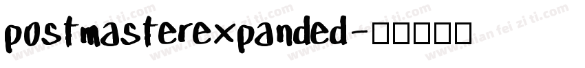 postmasterexpanded字体转换