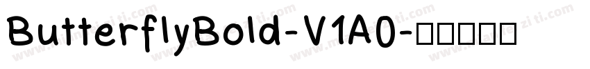 ButterflyBold-V1A0字体转换