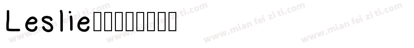 Leslie连笔字体转换