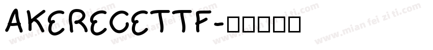AKERECETTF字体转换