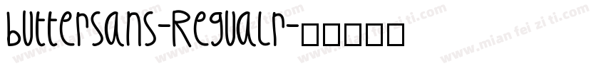 buttersans-Regualr字体转换