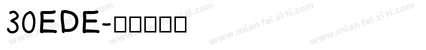 30EDE字体转换