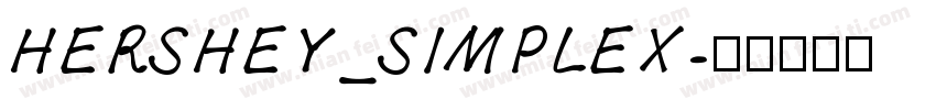 HERSHEY_SIMPLEX字体转换