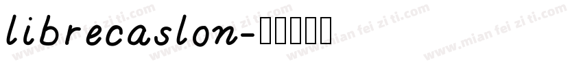 librecaslon字体转换