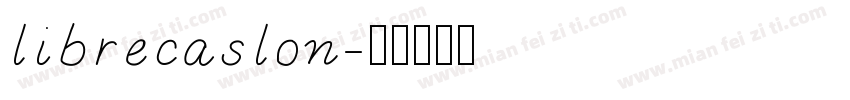 librecaslon字体转换