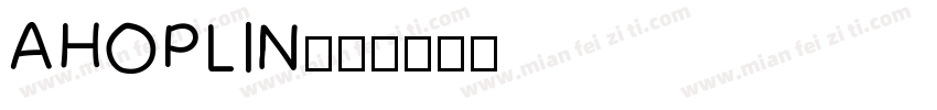 AHOPLIN字体转换