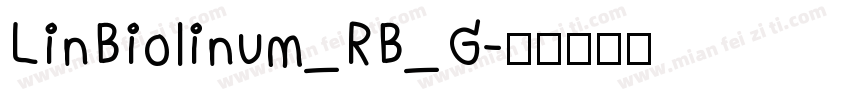 LinBiolinum_RB_G字体转换