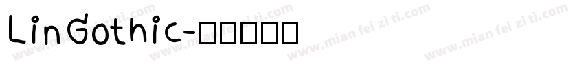 LinGothic字体转换