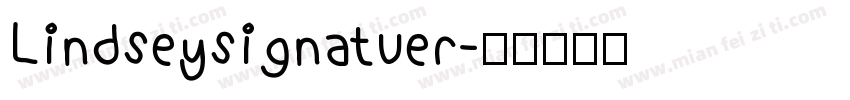 Lindseysignatuer字体转换